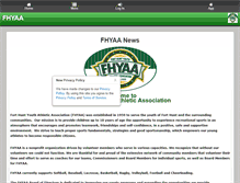 Tablet Screenshot of fhyaa.org